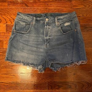 Wild Fable Highest Rise Mom Shorts Distressed Light Wash